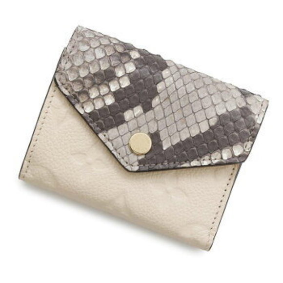 Louis Vuitton Tri Wallet Python Empreinte Portefeuille Zoe s - Picture 1 of 8